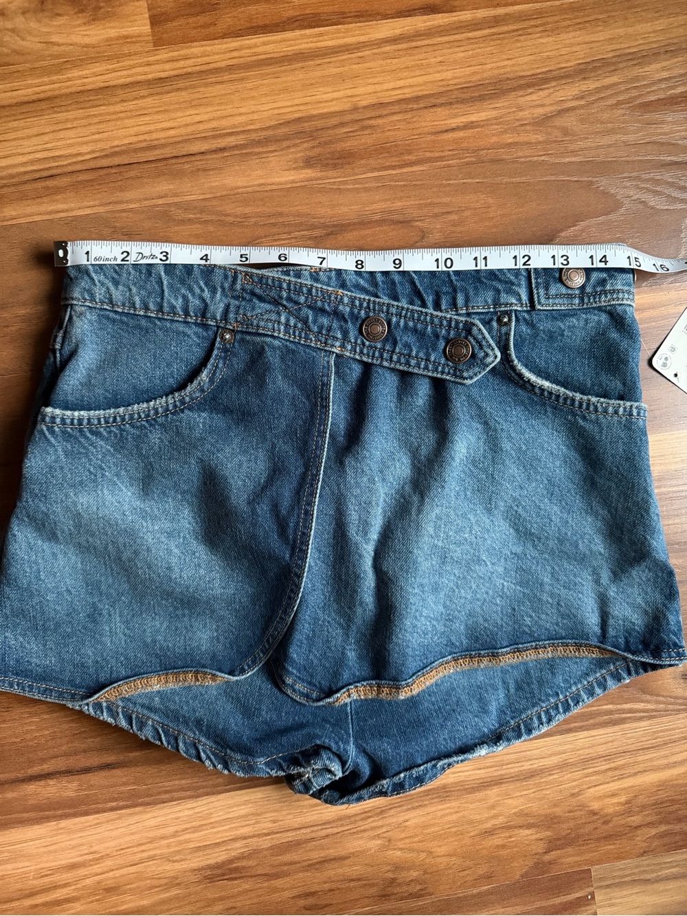 We the Free Maxine Denim Skort Size 28 Festival Boho - Picture 10 of 10